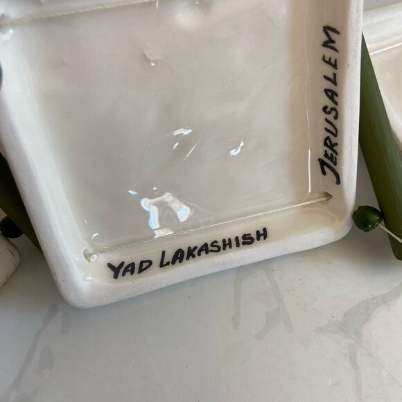 Beautiful handcrafted Ceramic Hanging Tiles Yad Lakashish Jerusalem Jewish Art - Picture 5 of 5